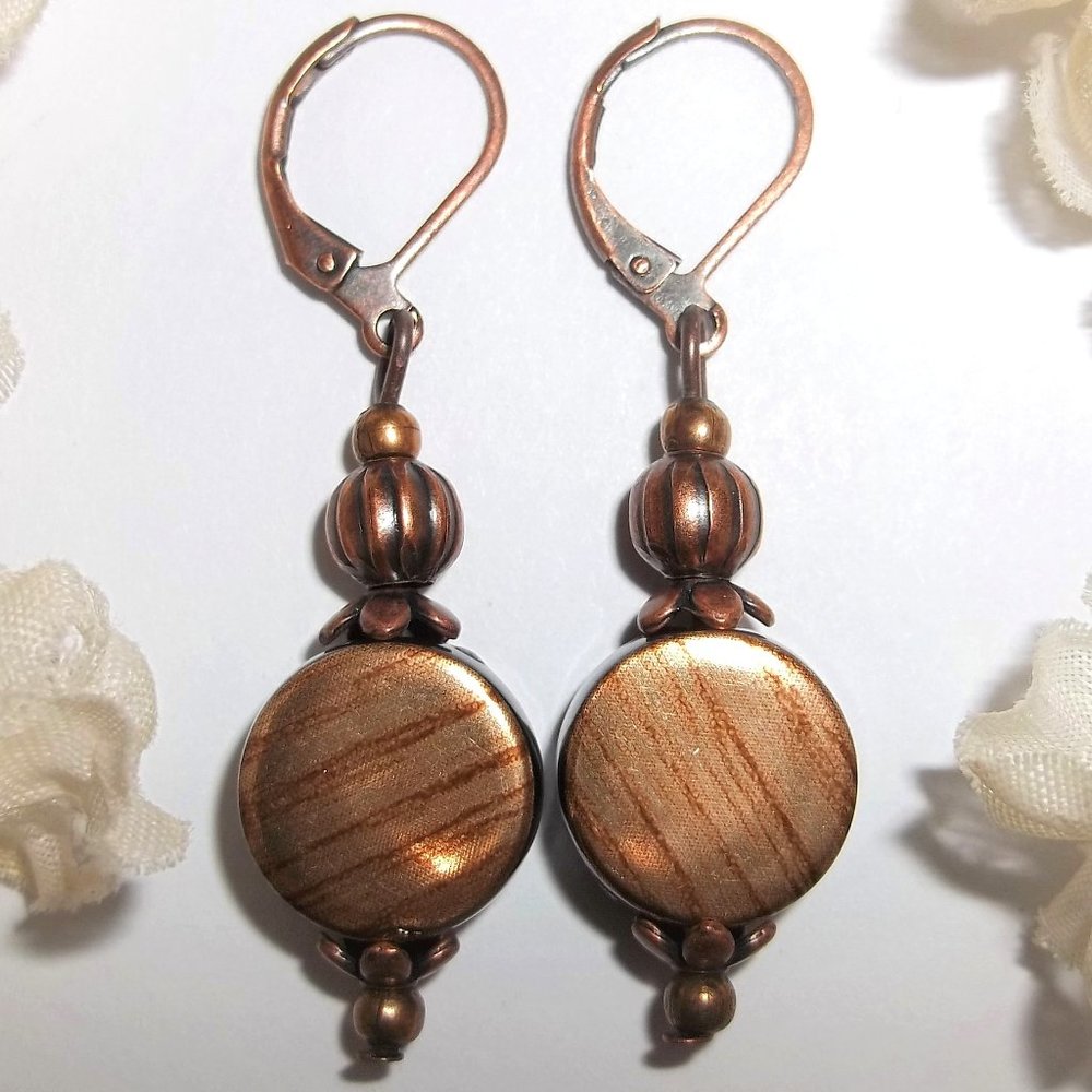 Boho Earrings, Copper Earrings, Earring, Earring, Earring, Boho Earring, 7843